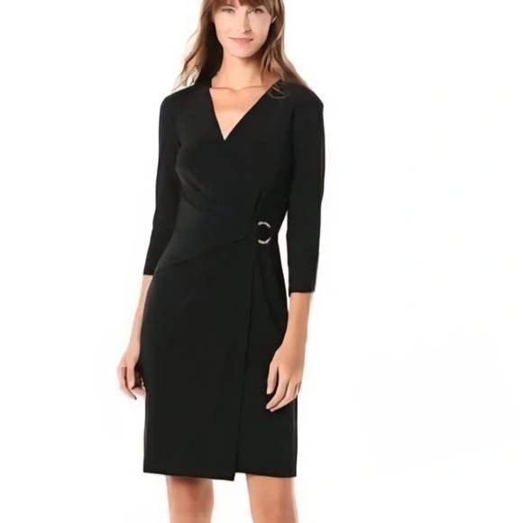 Calvin Klein Dresses & Skirts - Calvin Klein Black Wrap Dress